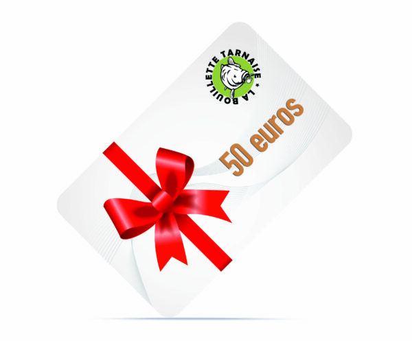 Carte-cadeau 50 € + 5€ offerts à l'acheteur